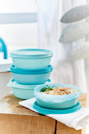 Tupperware Space Saver Bowl 300ml Behälter mit dichtschließendem Deckel für den Kühlschrank